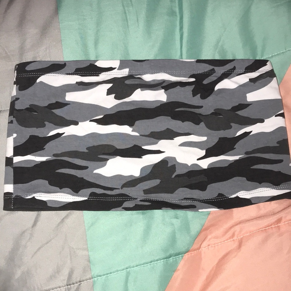 Camo crop top.